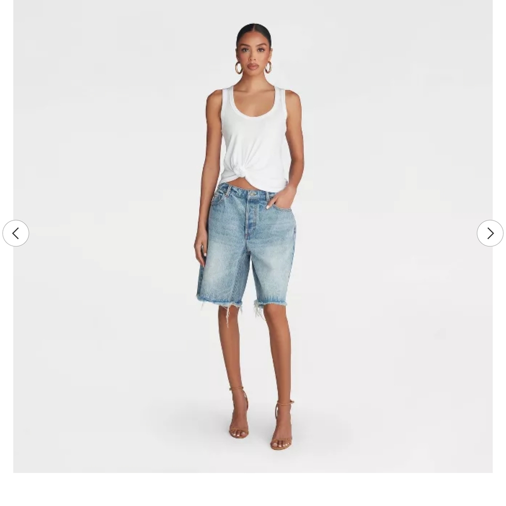KBB by KAHLANA Women's 'The Denim Bermuda Shorts' - Picture 2 of 6